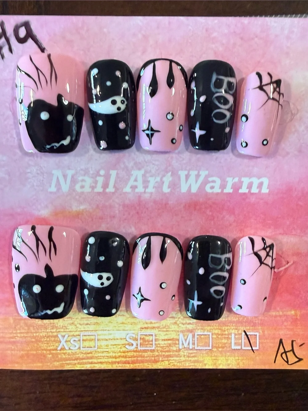 Halloween Press On Nails, Large